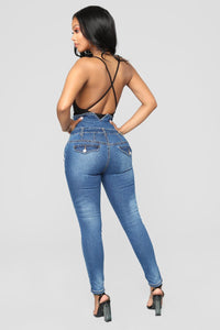 High Waist Skinny Jeans Pants - Secret Apparel