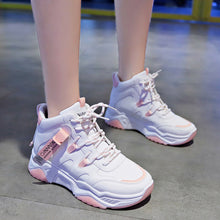 Load image into Gallery viewer, Women White Ankle Trainers - Secret Apparel
