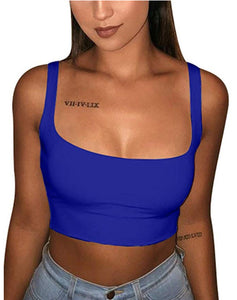 Square Neck Crop Top - Secret Apparel