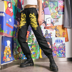 Dragon print joggers - Secret Apparel