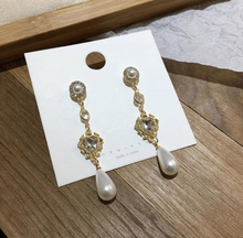 Load image into Gallery viewer, Pearl Water Drop Earrings - Secret Apparel
