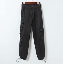 Load image into Gallery viewer, Blue Cargo Pocket Trousers - Secret Apparel
