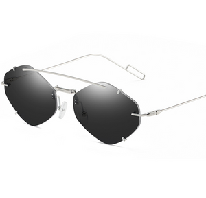 Frameless polygon sunglasses - Secret Apparel