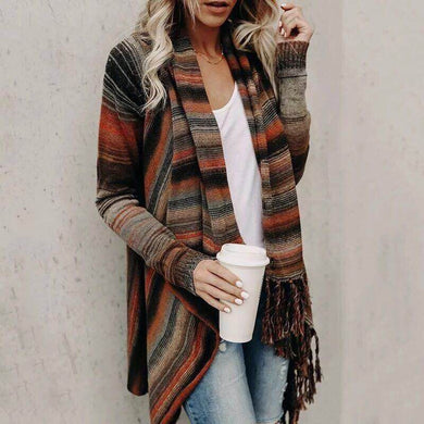 Tassel Wrap Cardigan - Secret Apparel