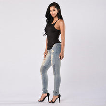 Load image into Gallery viewer, Ripped denim jeans bottom - Secret Apparel
