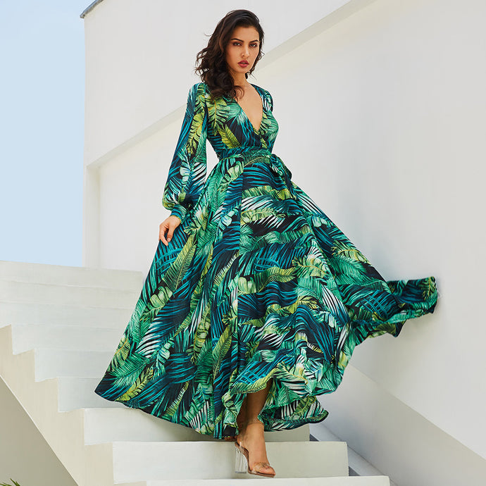 Digi Print Maxi Dress - Secret Apparel