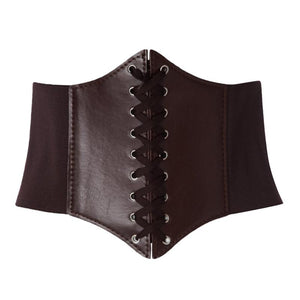 PU leather corset waist belt - Secret Apparel