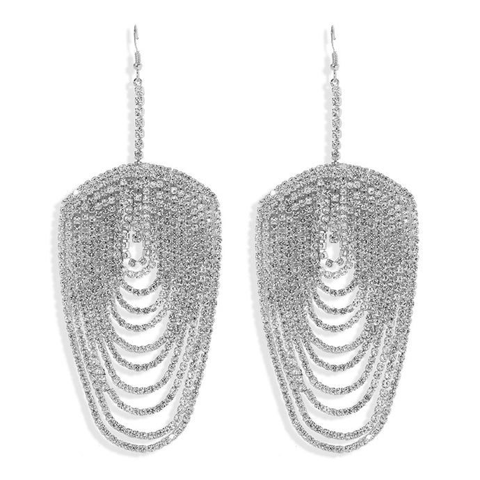 Crystal Tassel Earrings - Secret Apparel