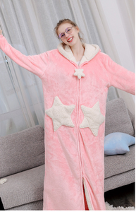 Thick Fleece Bathrobe Pyjamas - Secret Apparel