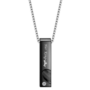 Titanium Steel Couple Necklace - Secret Apparel