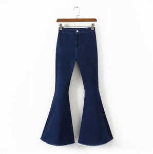 Wide Leg Flared Jeans - Secret Apparel