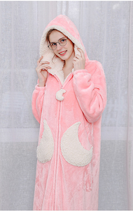 Thick Fleece Bathrobe Pyjamas - Secret Apparel