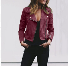 Load image into Gallery viewer, Slim Fit Suede Biker Jacket - Secret Apparel
