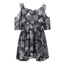 Load image into Gallery viewer, V-Neck Ruffled Chiffon Dress - Secret Apparel
