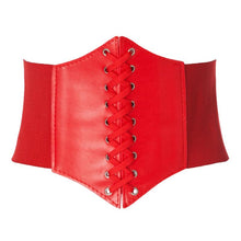 Load image into Gallery viewer, PU leather corset waist belt - Secret Apparel
