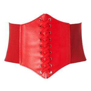 PU leather corset waist belt - Secret Apparel