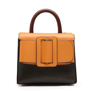 Buckle Crossbody Leather Handbag - Secret Apparel