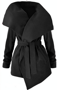 Wrap Woollen Coat - Secret Apparel