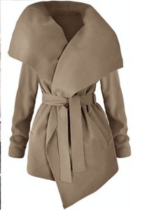 Wrap Woollen Coat - Secret Apparel