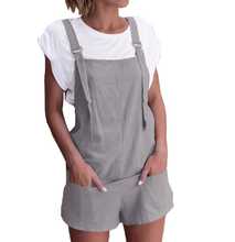 Load image into Gallery viewer, Cotton Shorts Dungarees - Secret Apparel
