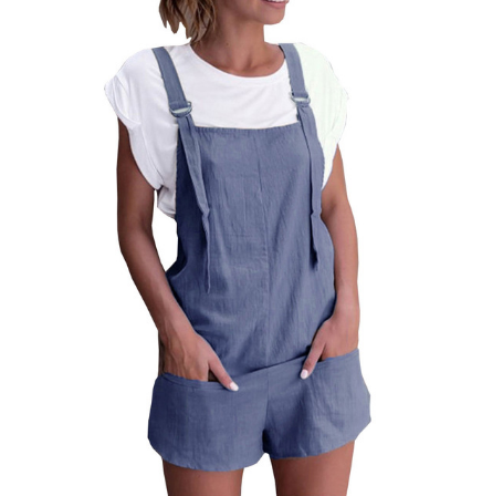 Cotton Shorts Dungarees - Secret Apparel