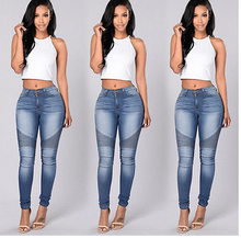 Load image into Gallery viewer, Pleated Skinny Jeans - Secret Apparel
