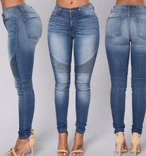 Load image into Gallery viewer, Pleated Skinny Jeans - Secret Apparel
