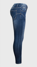 Load image into Gallery viewer, Mid rise slit leg jeans - Secret Apparel
