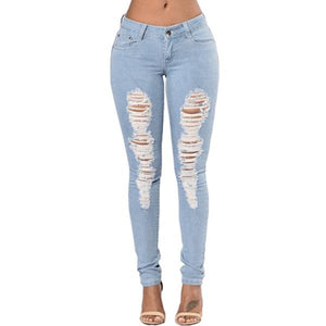 Embroidered Flower Denim Jeans - Secret Apparel