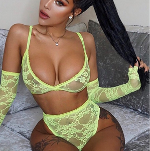 Fluorescent Lingerie Set - Secret Apparel