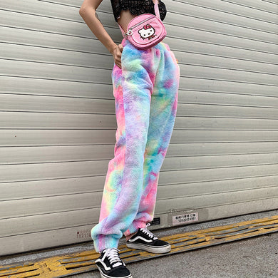 Rainbow High Waist Joggers - Secret Apparel