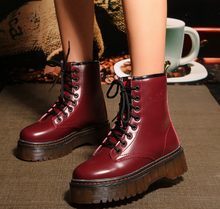 Load image into Gallery viewer, Chunky Sole Biker Boots - Secret Apparel
