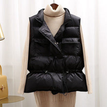 Load image into Gallery viewer, Drawstring Winter Women Gilet Jacket - Secret Apparel
