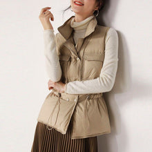 Load image into Gallery viewer, Drawstring Winter Women Gilet Jacket - Secret Apparel
