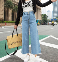 Load image into Gallery viewer, High Waist Wide Leg Jeans - Secret Apparel
