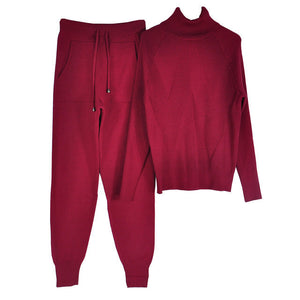 Turtleneck 2pcs Lounge wear Set - Secret Apparel