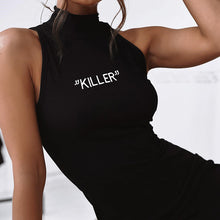 Load image into Gallery viewer, Sleeveless Slim Black Dress - Secret Apparel
