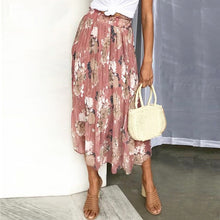 Load image into Gallery viewer, Floral Print Midi Skirt - Secret Apparel
