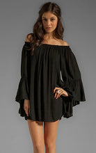 Load image into Gallery viewer, Off shoulder shirt dress - Secret Apparel
