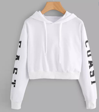 Load image into Gallery viewer, Full Sleeve Cropped Pullover Sweatshirt - Secret Apparel
