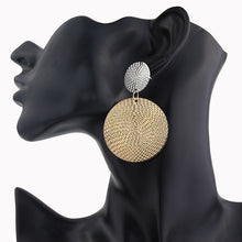 Load image into Gallery viewer, Round Gold Color Pendant Earrings - Secret Apparel
