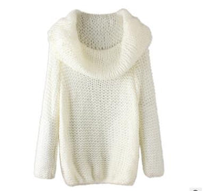 Knitted Mohair Loose Sweater - Secret Apparel