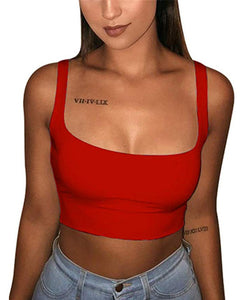 Square Neck Crop Top - Secret Apparel