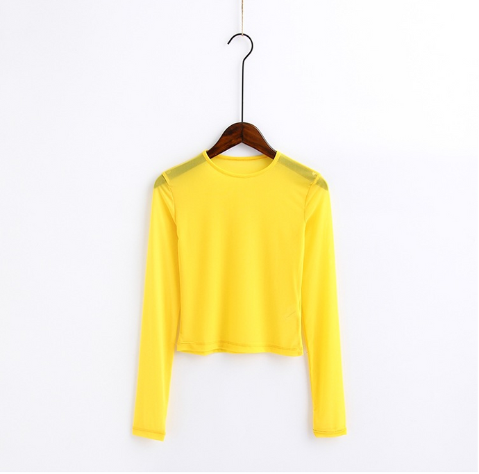 Long Sleeve Bright Colour Top - Secret Apparel