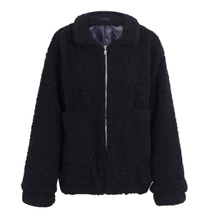 Plush Warm Loose Jacket - Secret Apparel