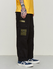 Load image into Gallery viewer, Black Cargo Trousers - Secret Apparel
