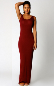 Sleeveless Bodycon Maxi Dress - Secret Apparel