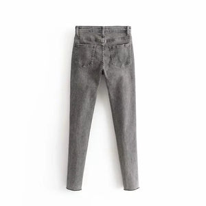 Straight Grey Jeans - Secret Apparel