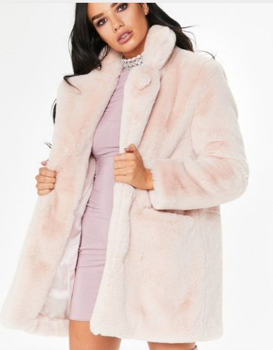 Faux Fur Coat Long Sleeve - Secret Apparel