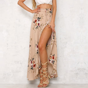 Long Casual High Waist Skirt - Secret Apparel